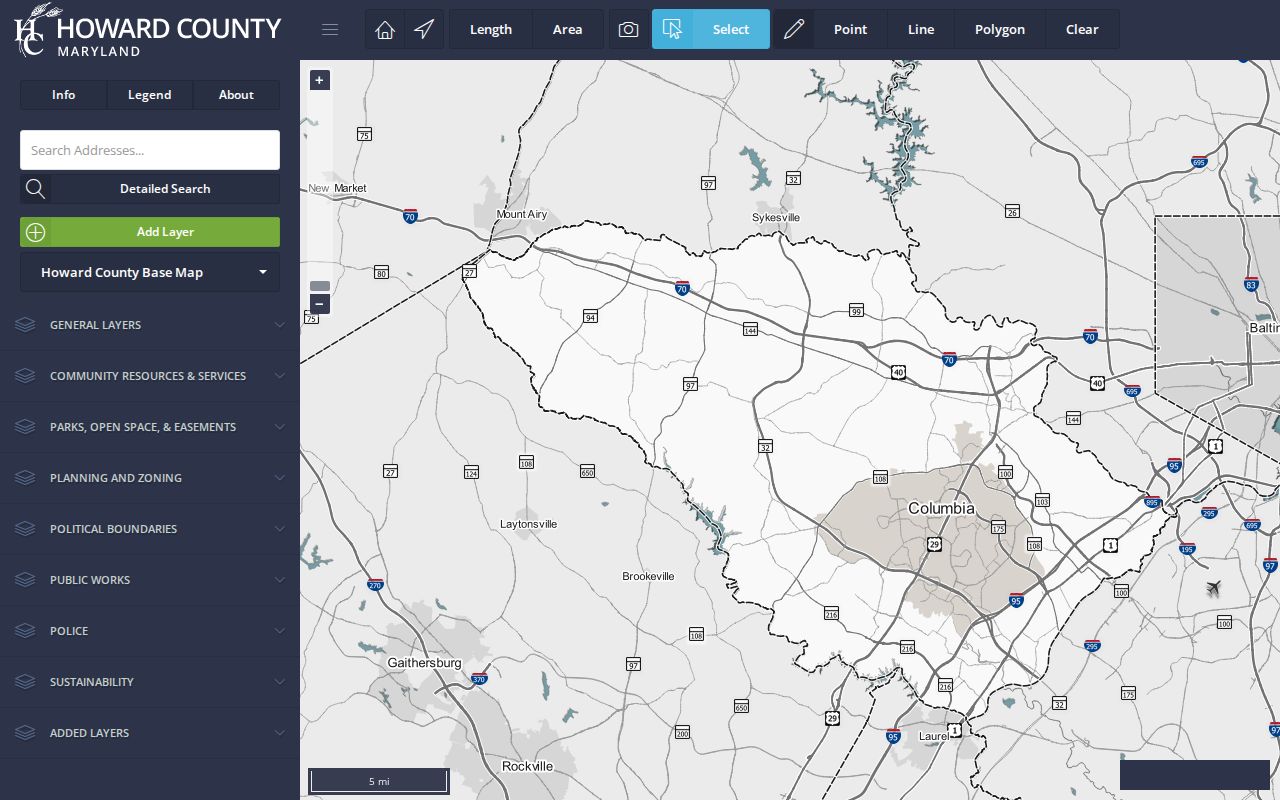 Elkridge people search with Howard County GIS owner records